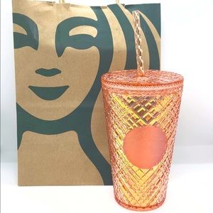 NWT Starbucks Rose Gold Tumbler Holiday 2021
